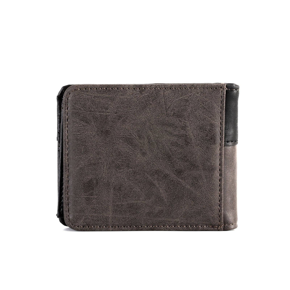 MW - 604 Men's Color Block Navajo Concho Bifold PU Leather Wallet - LECCE