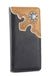 MW - 606 Antique Silver Berry Concho Men's Bifold Long PU Leather Wallet - LECCE