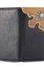 MW - 606 Antique Silver Berry Concho Men's Bifold Long PU Leather Wallet - LECCE