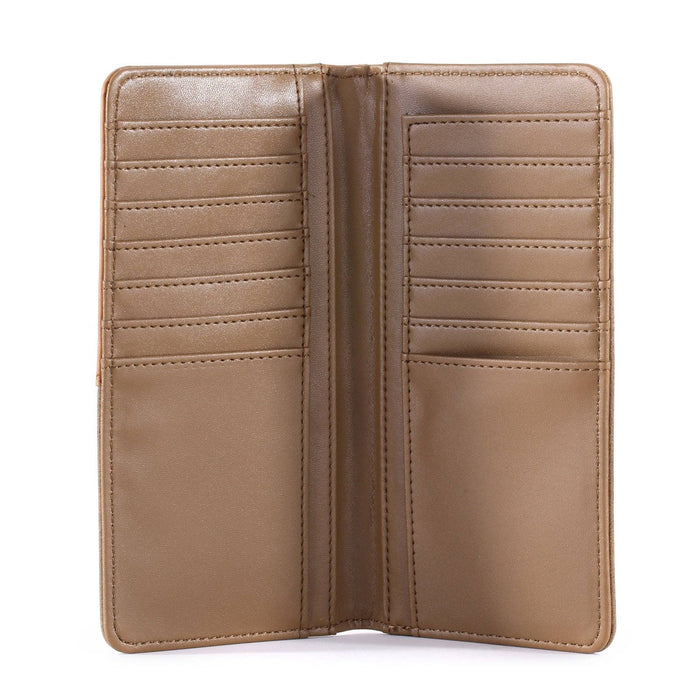 MW - 610 Embossed Lone Star Concho Men's Bifold Long PU Leather Wallet - LECCE