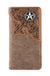MW - 610 Embossed Lone Star Concho Men's Bifold Long PU Leather Wallet - LECCE