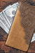 MW - 611 Embossed Floral Men's Bifold Long PU Leather Wallet - LECCE