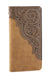 MW - 611 Embossed Floral Men's Bifold Long PU Leather Wallet - LECCE