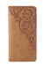MW - 613 Embossed Floral Men's Bifold Long PU Leather Wallet - LECCE