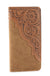 MW - 613 Embossed Floral Men's Bifold Long PU Leather Wallet - LECCE