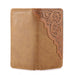 MW - 613 Embossed Floral Men's Bifold Long PU Leather Wallet - LECCE