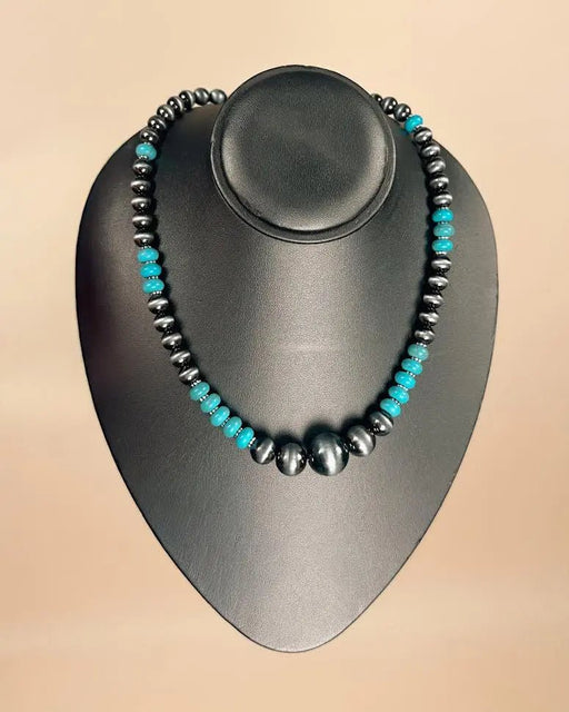 Navajo and Turquoise Beads Necklace - LECCE