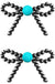 Navajo Pearl Ribbon Stud Earring - LECCE