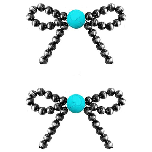 Navajo Pearl Ribbon Stud Earring - LECCE