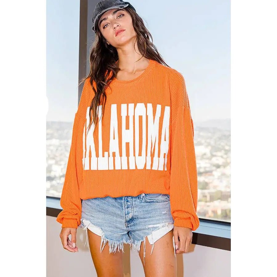 Oklahoma Comfy Oversize Graphic Sweatshirt - LECCE