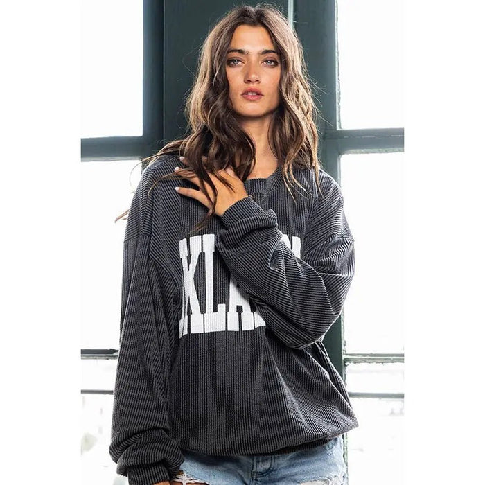 Oklahoma Comfy Oversize Graphic Sweatshirt - LECCE