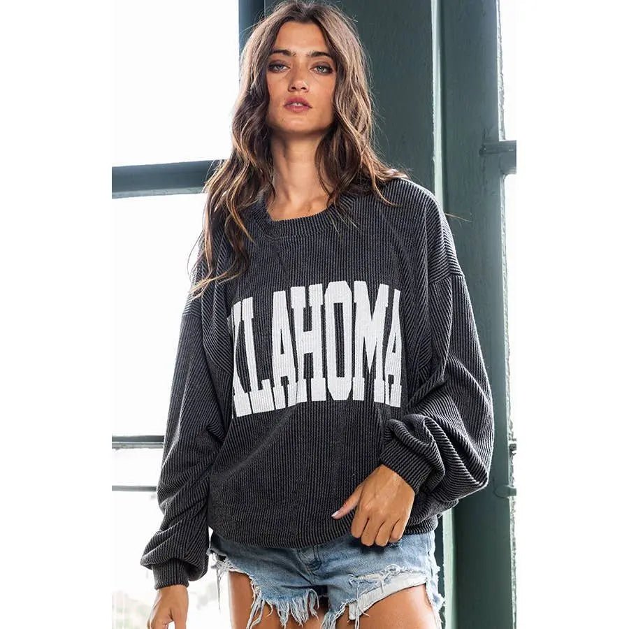 Oklahoma Comfy Oversize Graphic Sweatshirt