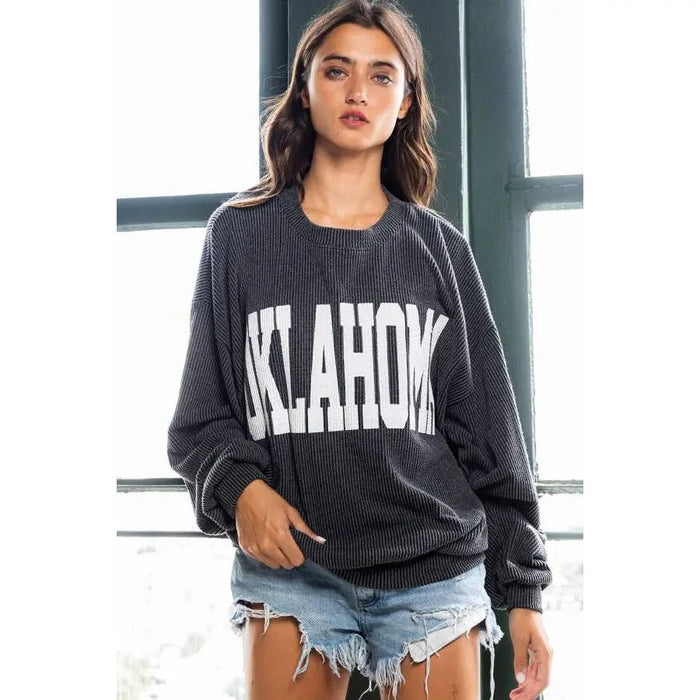Oklahoma Comfy Oversize Graphic Sweatshirt - LECCE