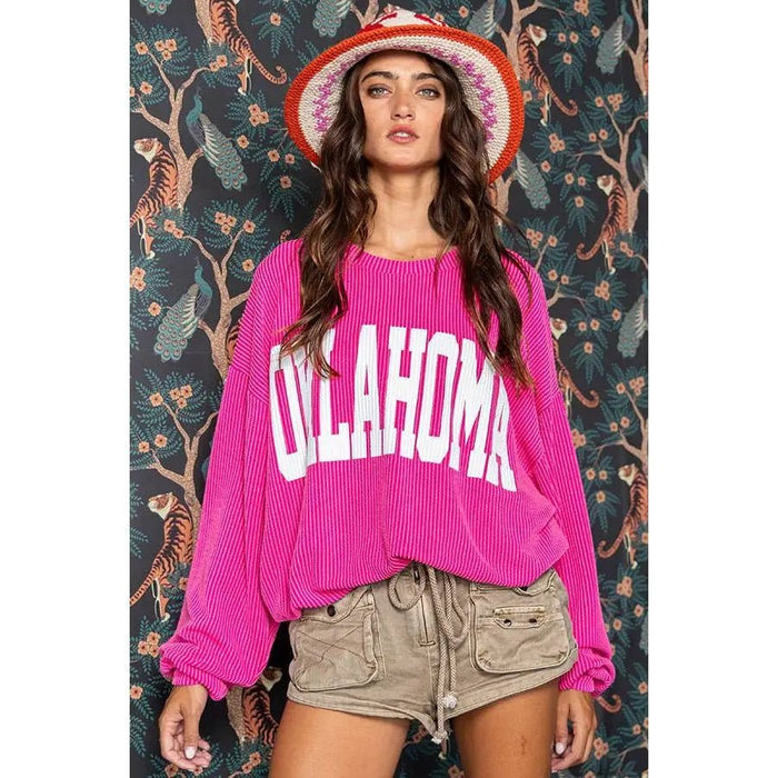 Oklahoma Comfy Oversize Graphic Sweatshirt - LECCE