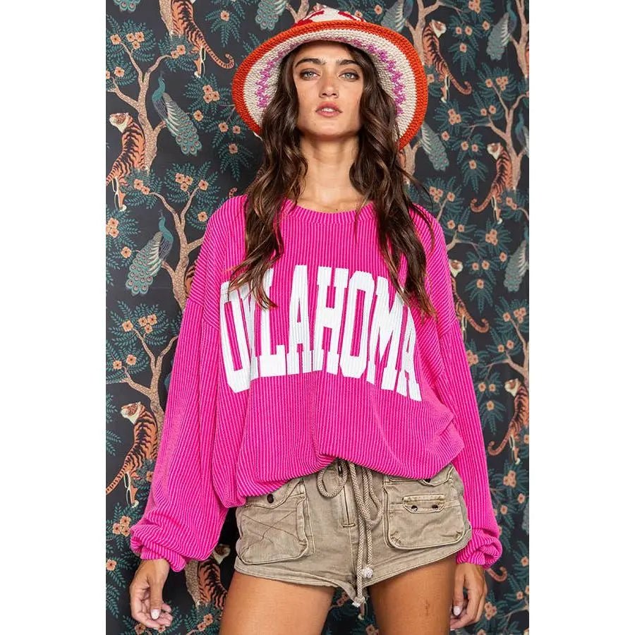Oklahoma Comfy Oversize Graphic Sweatshirt - LECCE