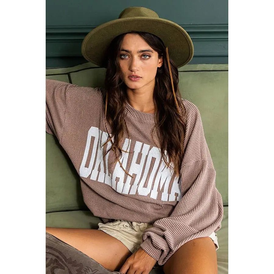 Oklahoma Comfy Oversize Graphic Sweatshirt
