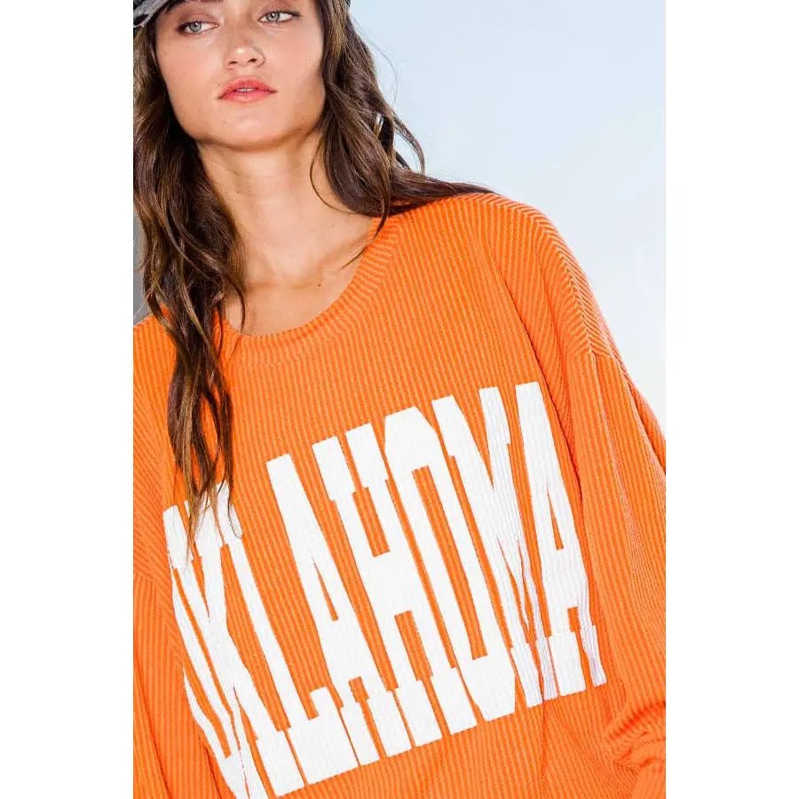 Oklahoma Comfy Oversize Graphic Sweatshirt - LECCE