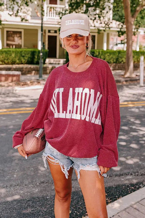 Oklahoma Comfy Oversize Graphic Sweatshirt - LECCE
