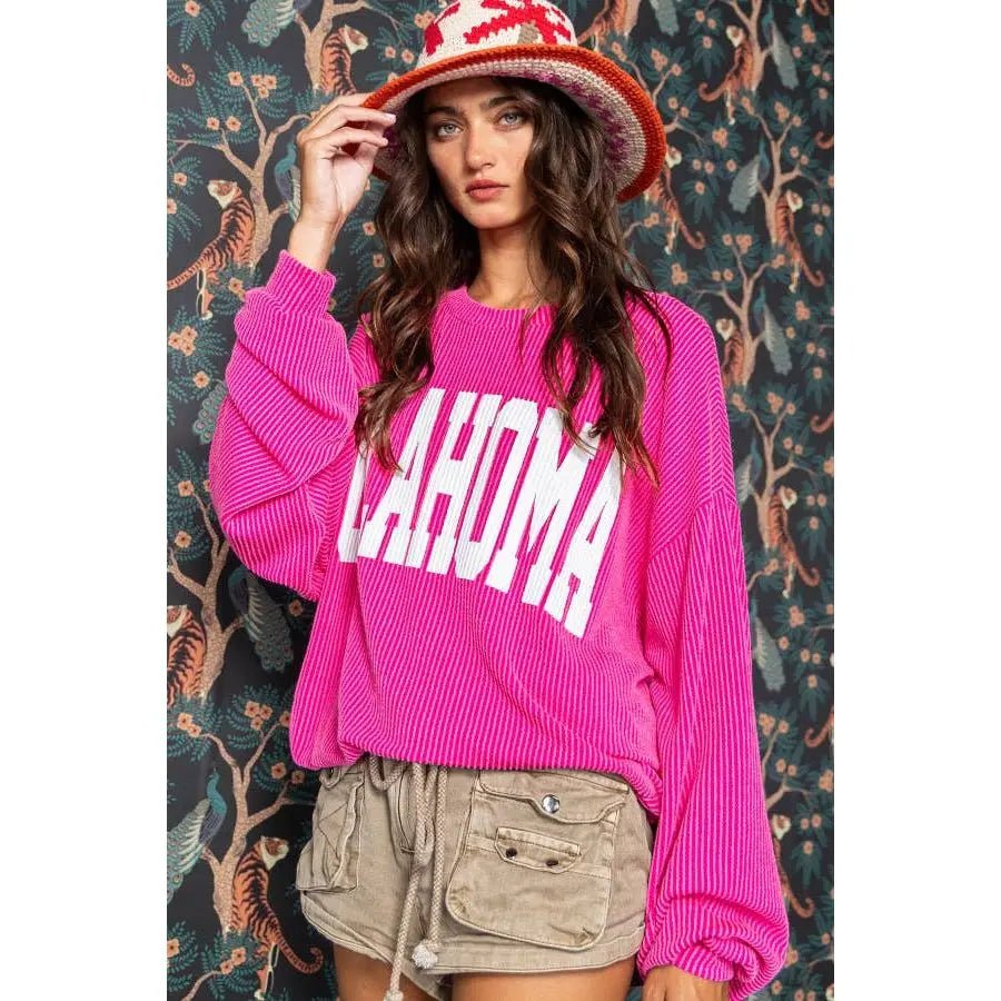 Oklahoma Comfy Oversize Graphic Sweatshirt - LECCE