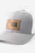 Oklahoma Silhouette Hat | Leather Patch Trucker Hat - LECCE