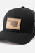 Oklahoma Silhouette Hat | Leather Patch Trucker Hat - LECCE