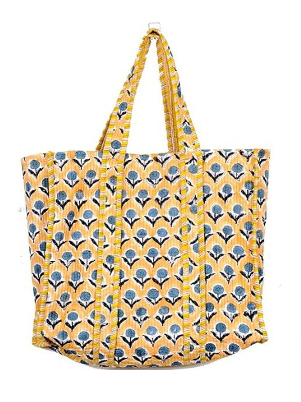 Organic Reversible Quilted Tote Bag - LECCE