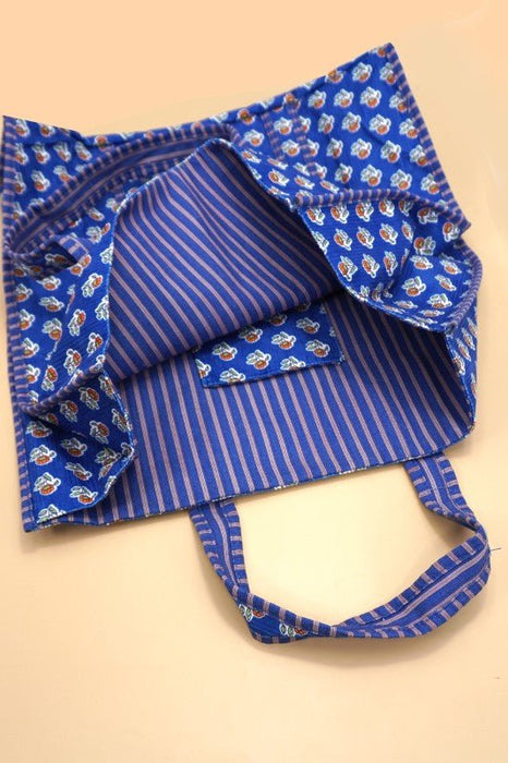 Organic Reversible Quilted Tote Bag - LECCE