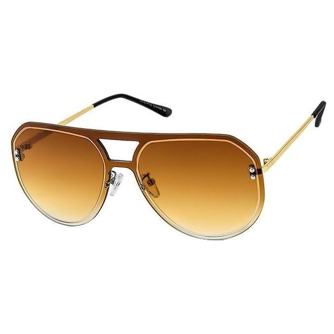 Rimless One-Pieced Lens Sunglasses
