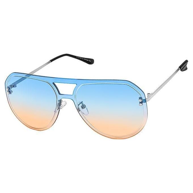 Rimless One-Pieced Lens Sunglasses