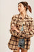 Over Sized Plaid Soft Sherling Shacket - LECCE