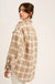Over Sized Plaid Soft Sherling Shacket - LECCE