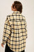 Over Sized Plaid Soft Sherling Shacket - LECCE