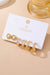 Pearl Heart & Rhinestone Huggie Hoop Trio Earring - LECCE