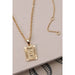 Petite Delicate Initial Pendant Necklace - LECCE