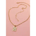Petite Delicate Initial Pendant Necklace - LECCE