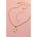 Petite Delicate Initial Pendant Necklace - LECCE