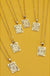 Petite Delicate Initial Pendant Necklace - LECCE