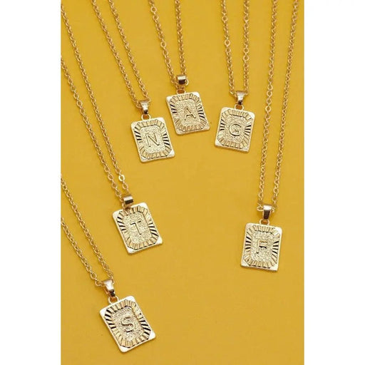 Petite Delicate Initial Pendant Necklace - LECCE