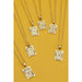Petite Delicate Initial Pendant Necklace - LECCE