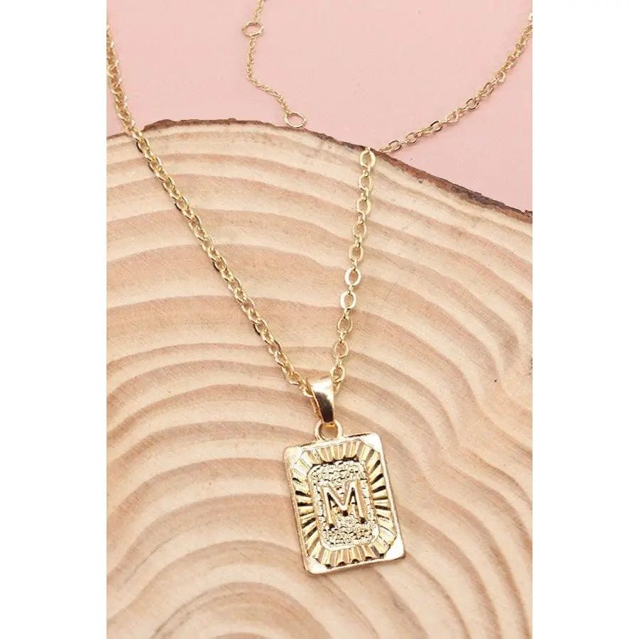 Petite Delicate Initial Pendant Necklace - LECCE