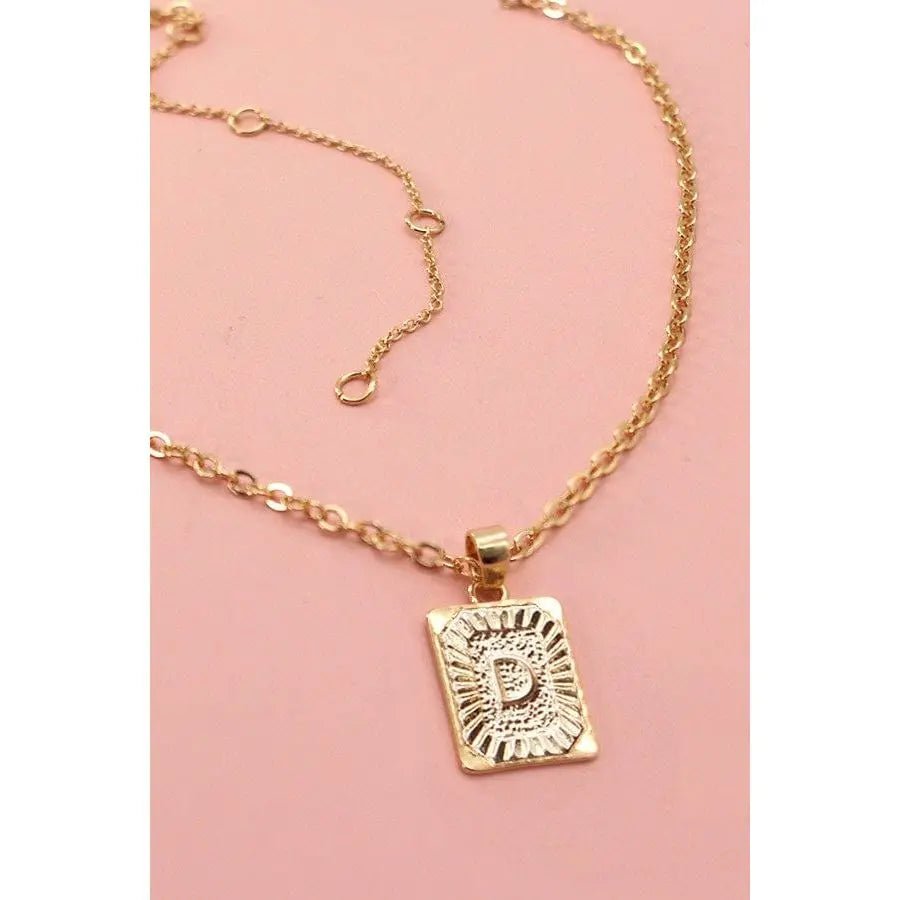 Petite Delicate Initial Pendant Necklace - LECCE