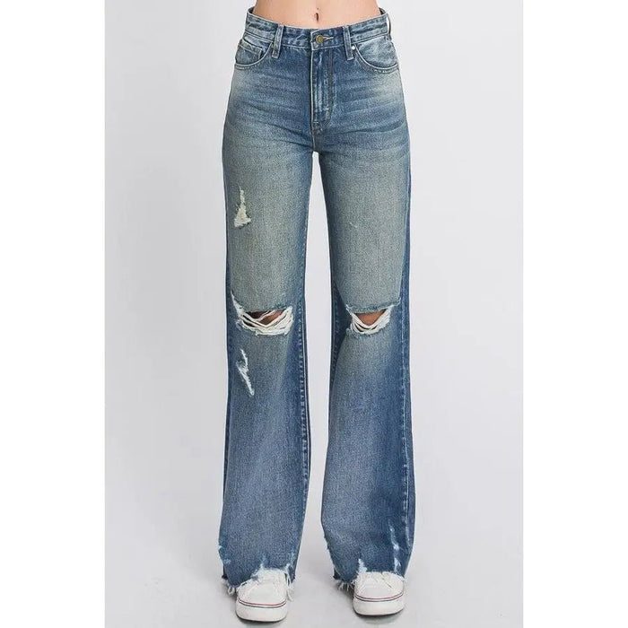 Petra High Waist Wide Leg Pants - LECCE