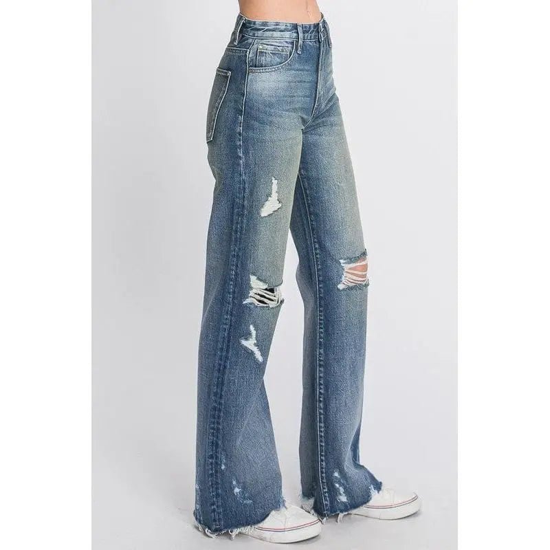 Petra High Waist Wide Leg Pants - LECCE