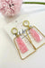 Pink Acrylic Madisons Earrings - LECCE