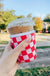 Pink and Red Checkered Iced Coffee Sleeve/Koozie - 16oz - LECCE