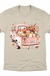 Pink Fall Truck Graphic Tee enlarged on white background