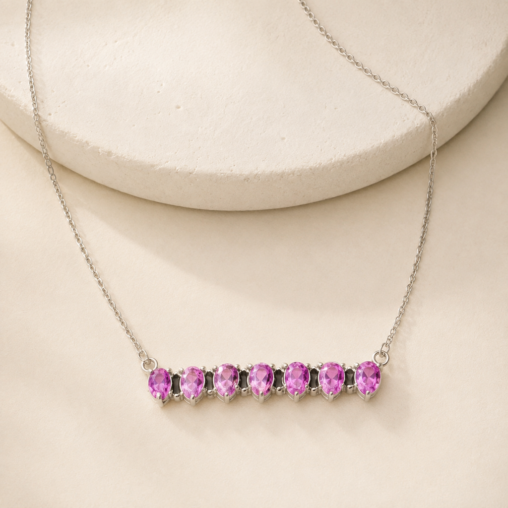 Set the Bar High Sterling Silver Necklace