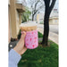 Pink Southwest Iced Coffee Sleeve/Koozie - 16oz - LECCE