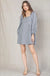Plaid Babydoll Dress With Smocking Back Detail - LECCE