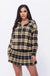 Plaid Loose Shirts and Pleated Skirt Set - LECCE